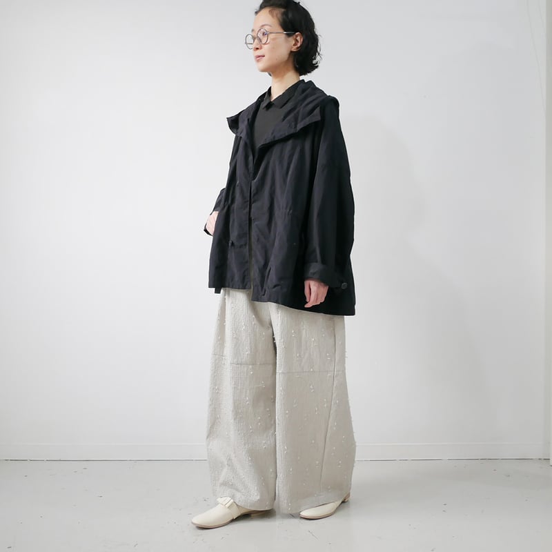 qiri ｜キリ｜sashiko jacquard volume pants｜63-01-PT