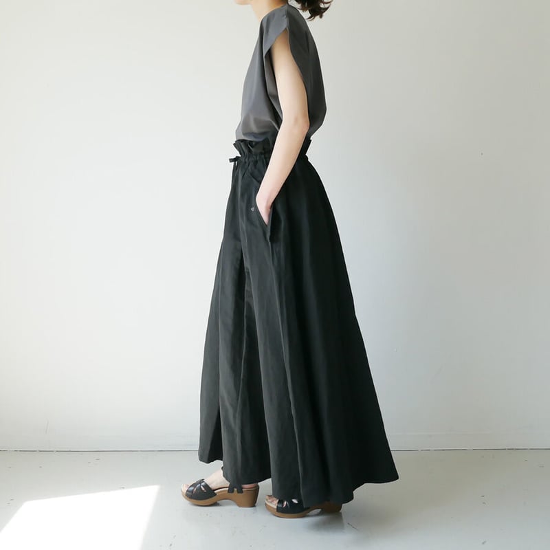 SACRA｜サクラ ｜CO/LI WASHED TYPEWRITER SKIRT| 12322