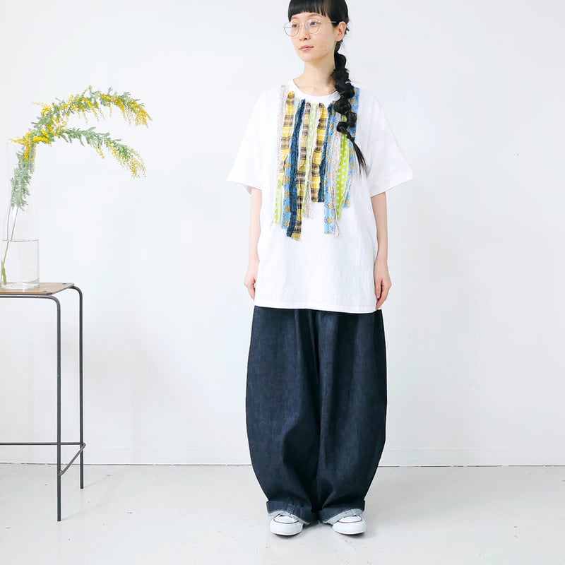 【Dahlia ダリア】デコレーションT dahl'ia ｜ダリア ｜デコレーション・リメイクTシャツ｜HD-100