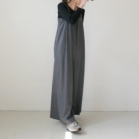 SACRA  サクラ｜SUPER FINE SAXONY SALOPETTE｜124507051｜GRAY