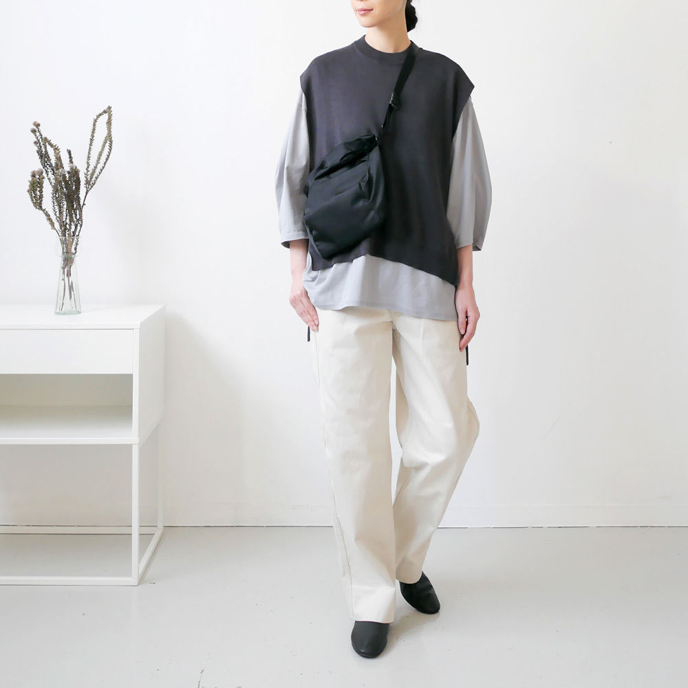 バント bunt ファインコットン テープ ニット ベスト ベージュ 20SS BUNT｜バント｜Fine Cotton Tape Knit Vest ニットベスト｜20ss