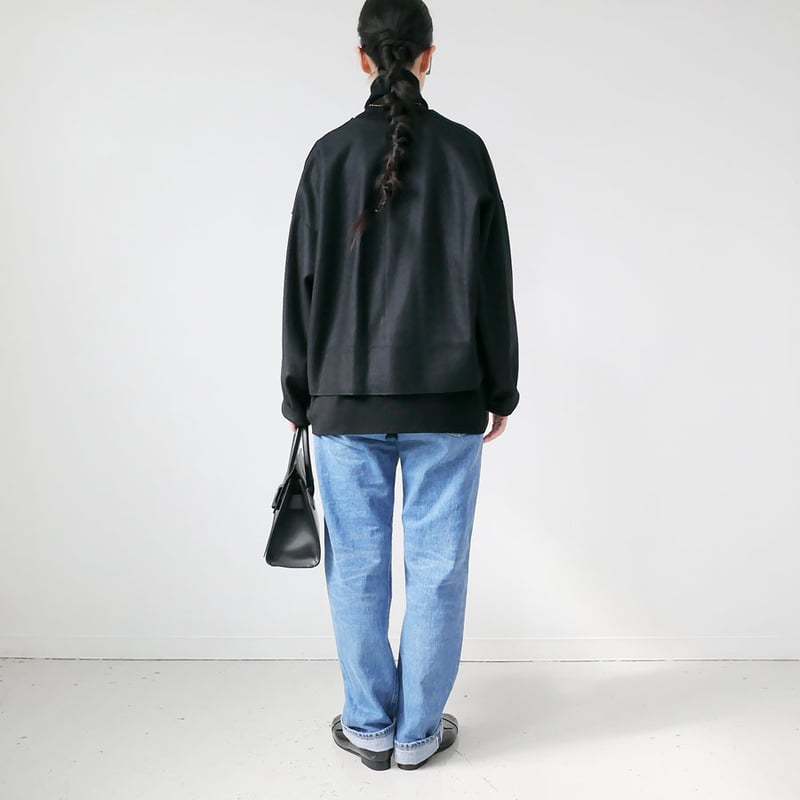SACRA｜サクラ ｜RING MILLED WOOL TOP｜124620071｜BLACK