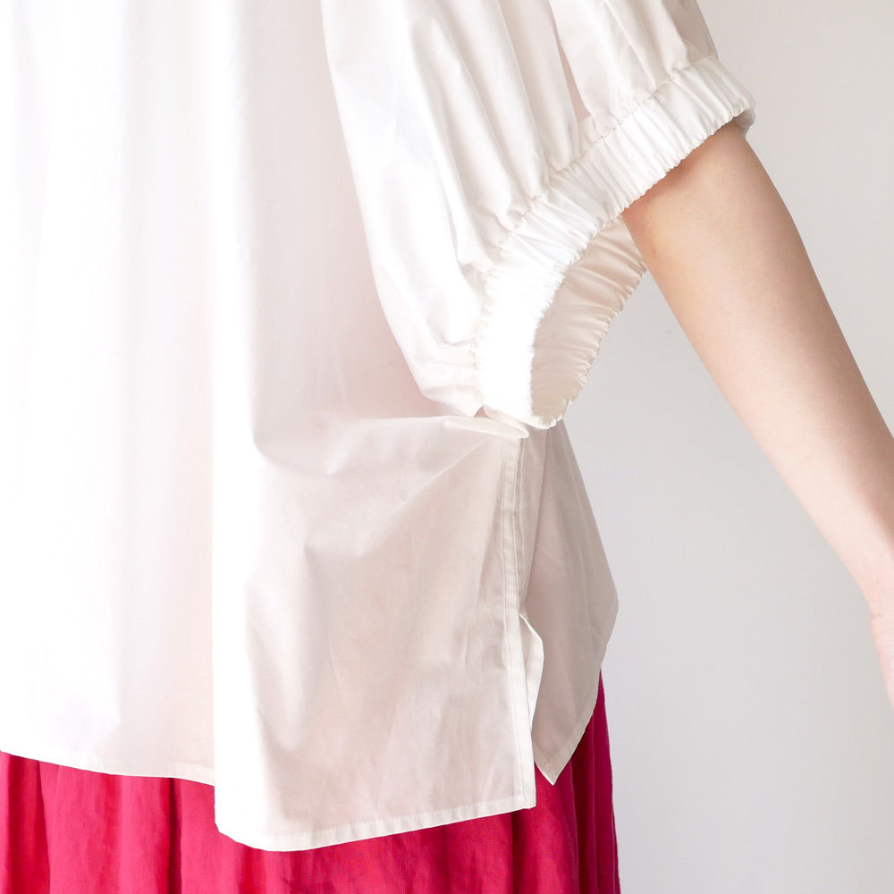 nfold タイプライター フレア ブラウス ソフトタイプライター フレアスリーブブラウス(トップス)｜EPOCA