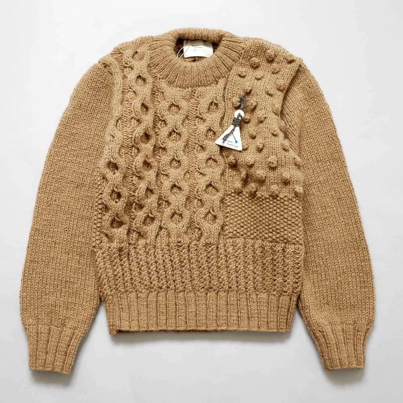 HARVESTY｜ハーベスティ｜ケーブルニットプルオーバー ｜BEIGE｜A51803