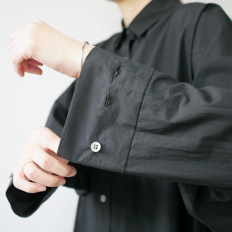 SACRAサクラ　WASHED TYPEWRITER ワンピース　BLACK SACRA｜サクラ ｜WASHED TYPEWRITER OP｜ウォッシュド タイプ
