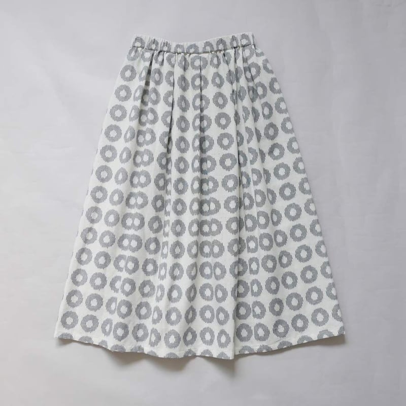 久留米かすり｜絣フレアスカート ｜ドーナツ｜GOUACHE FUKUOKA