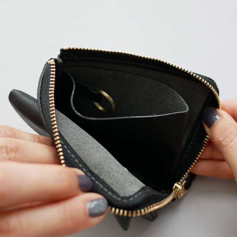CINQ サンク 財布 小さめの財布 黒 CINQ｜サンク｜小さめの財布｜BLACK | GOUACHE FUKUOKA