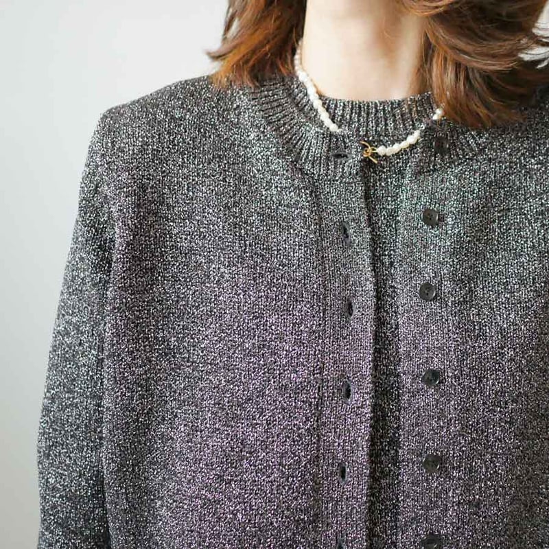SACRA サクラ|GLOSSY LILY CARDIGAN|124540081|CHARC SACRA サクラ|GLOSSY LILY CARDIGAN|124540081|CHARC