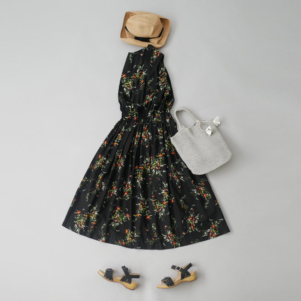 SACRA ｜ サクラ コットンリヨセル マルチフラワー ノースリーブ  