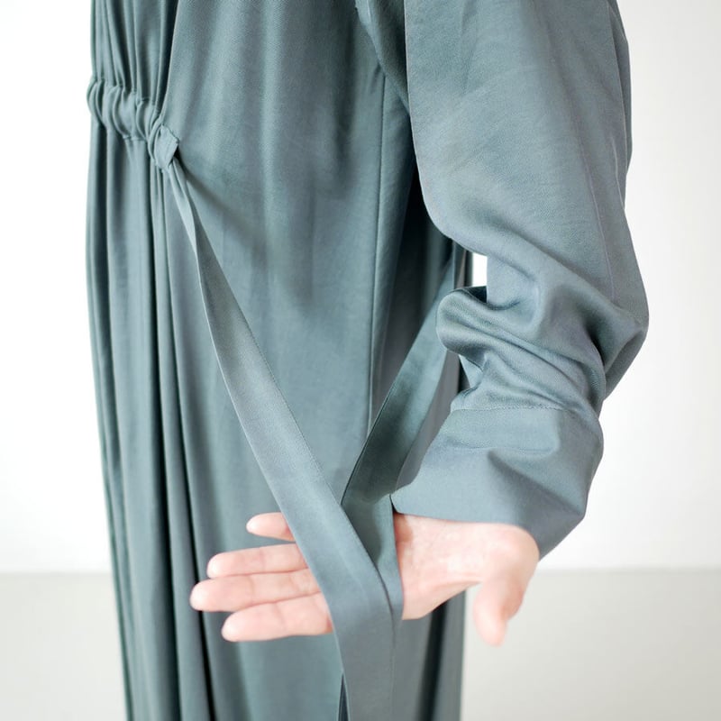 SACRA TRIACE VINTAGE TWILL OP ギャザーワンピース SACRA ｜ サクラ｜TRIACE VINTAGE TWILL OP ギャザーワンピース