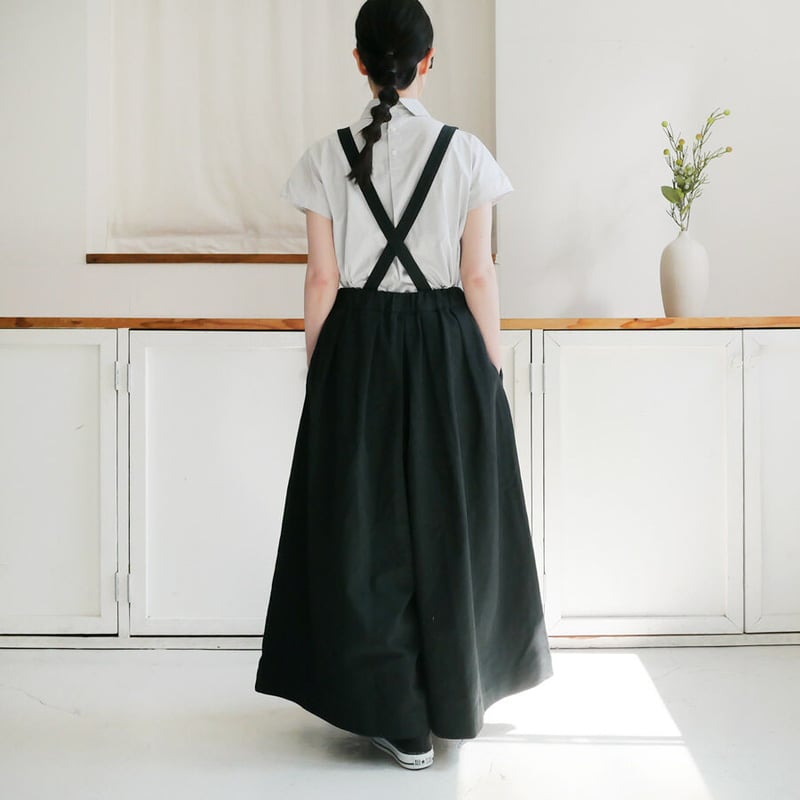 shäller チェック柄サスペンダーキュロット shäller チェック柄サスペンダーキュロット