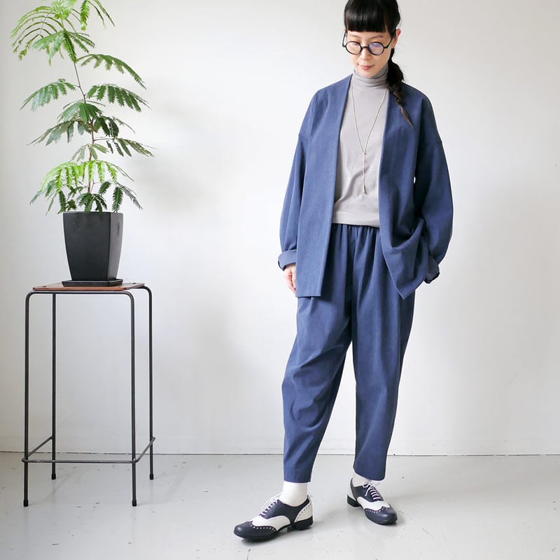 美品 FIRMUM フィルマム ポリエステル 経編コーデュロイ カーディガン FIRMUM｜フィルマム｜ポリエステル・経編コーデュロイ