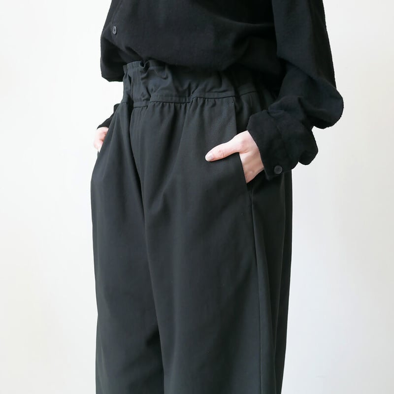 FIRMUM｜フィルマム｜強撚コットンサージパンツ｜RB_FR0603PF｜BLACK