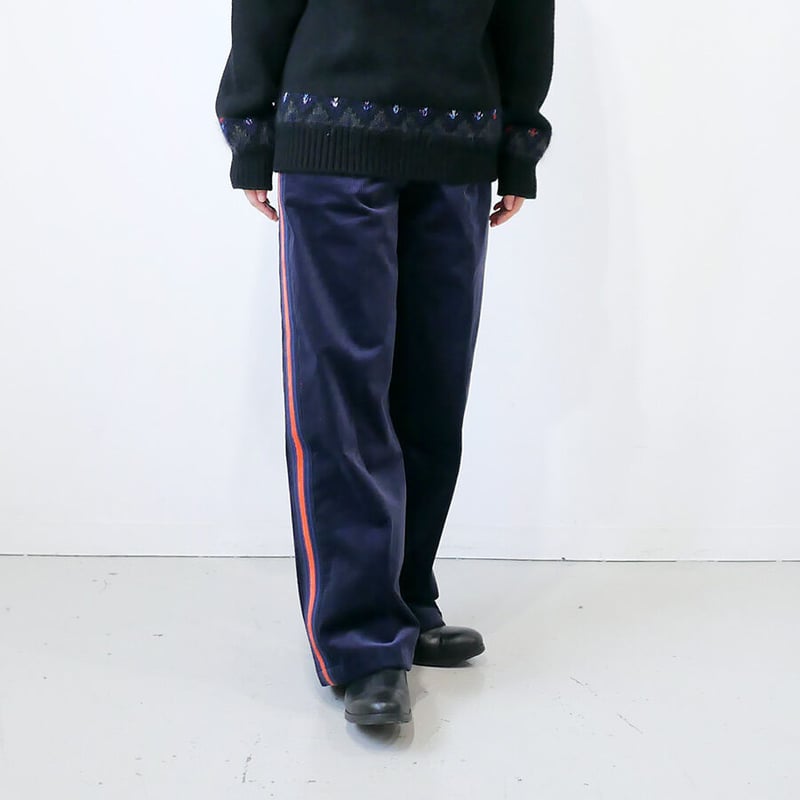 Coohem コーヘン 未使用 PANTS ボトムス COOHEM| コーヘン | KNIT SIDELINE CORDUROY PANTS｜サイド