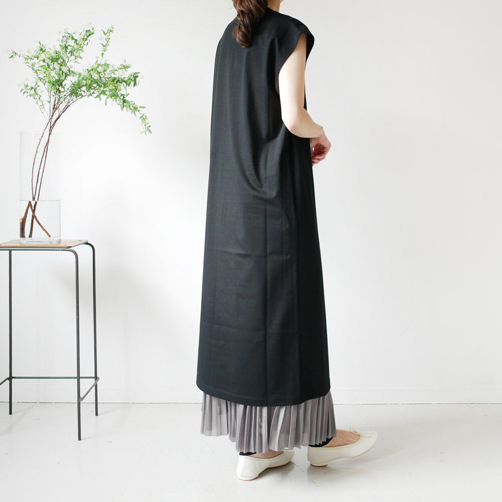 美品 サクラ SACRA リネンコットン ワッシャーティアードワンピース 美品 サクラ SACRA リネンコットン ワッシャーティアード