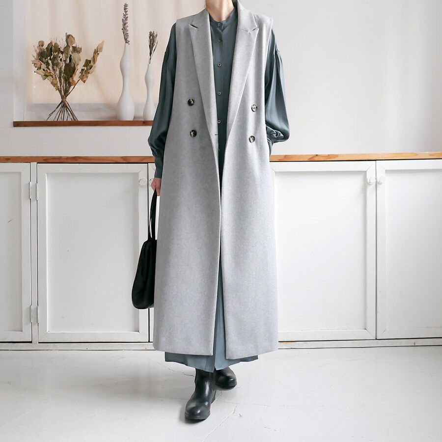 Ume* SACRA 59,300円 ライトメルトン ロングジレ Ume*様専用 SACRA 59, ライトメルトン ロングジレ