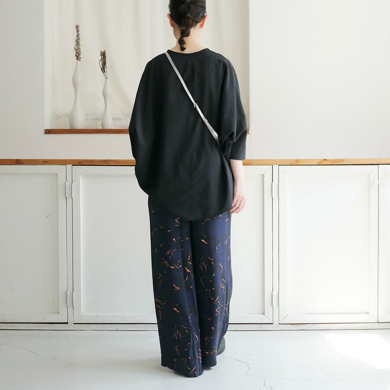 SACRA｜サクラ ｜SHADOW FLOWER PANTS｜シャドウフラワーパンツ