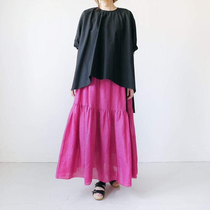 SACRA｜サクラ ｜RAMIE LAWN SKIRT｜ラミーローン スカート｜1211261