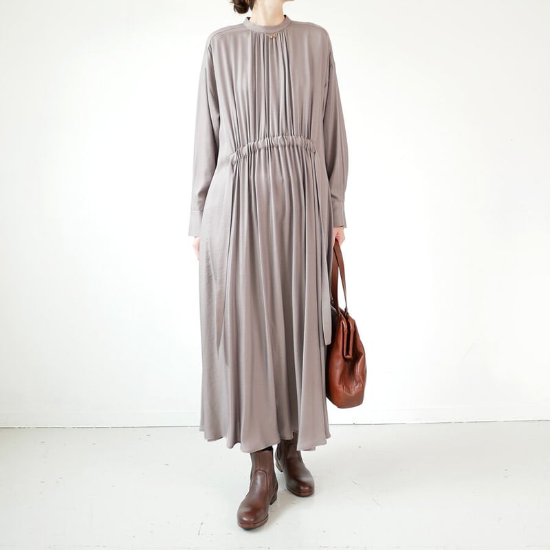 SACRA TRIACE VINTAGE TWILL OP ギャザーワンピース SACRA ｜ サクラ｜TRIACE VINTAGE TWILL OP ギャザーワンピース｜1