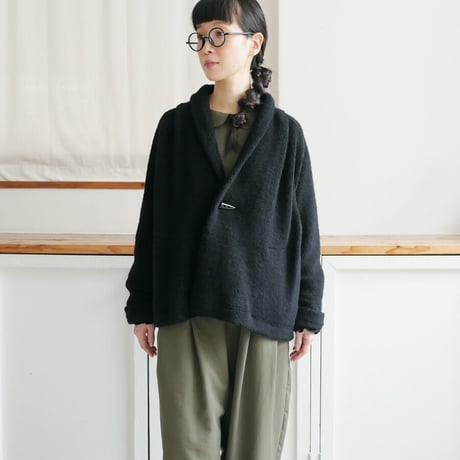 SI-HIRAI｜スーヒライ｜SHORT ROBE JACKET｜ショートローブジャケット｜CHAW23-4605｜BLACK