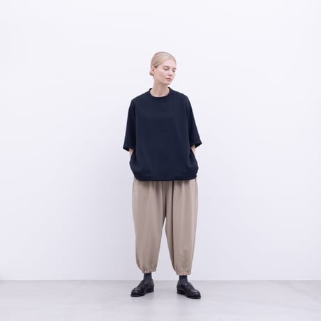 NO CONTROL AIR｜ノーコントロールエアー｜追撚ポリエステル・ツイル アラジンパンツ｜LE_NC1407PF｜SAND/BLACK