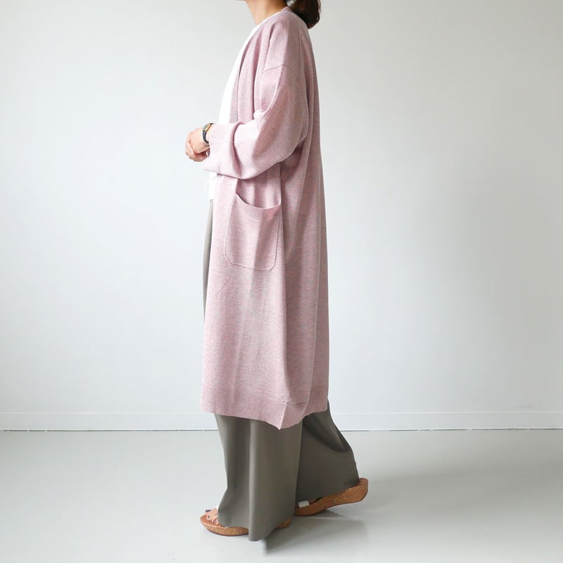 SACRA｜ サクラ ｜ MIX COLOR YARN ロングカーディガン｜RED