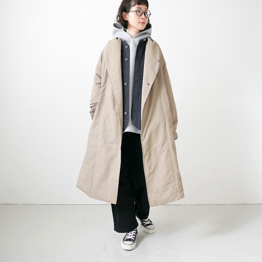 ザロフトラボ　カワダフェザー ショールカラーダブルダウンコートROAR 白 楽天市場】The Loft Labo ロフトラボ ×KAWADA FEATHER(カワダ