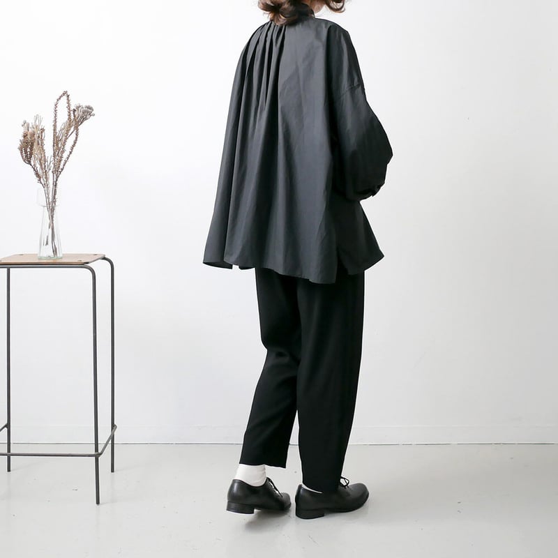 universal tissu コットンタイプライター フレアブラウス UNIVERSAL TISSU｜ ユニヴァーサルティシュ｜タイプライター