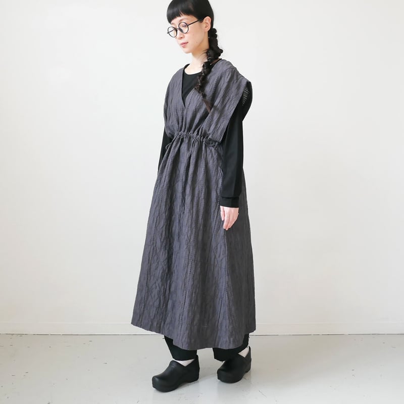 qiri｜キリ｜cutwork lace jacquard オーバーワンピース ｜6301OP