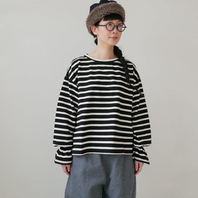 MARMARI|マルマリ |Border pollover|BLACK/WHITE | GOU MARMARI|マルマリ |Border pollover|BLACK/WHITE | GOU