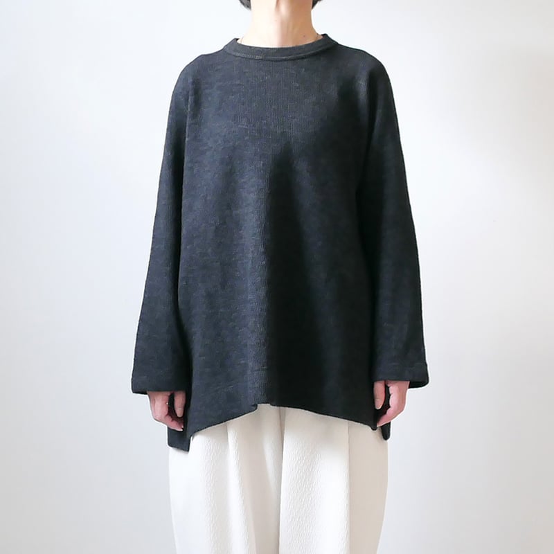 FIRMUM ｜フィルマム｜ウール＆コットン・接結二重編みクルーネック