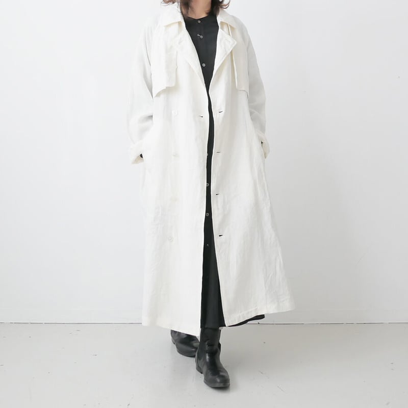 UNIVERSAL TISSU ロングコート UNIVERSAL TISSU｜ ユニヴァーサルティシュ｜ リネン ハイデン
