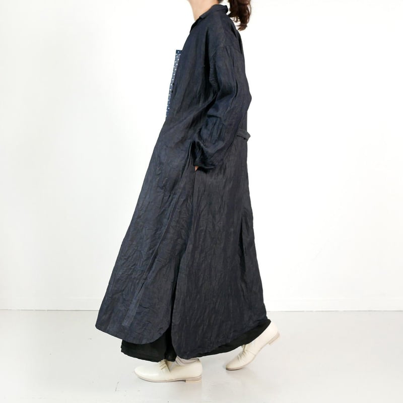 g｜glam｜グラム｜ライトデニムシャツワンピース ｜INDIGO｜g-015