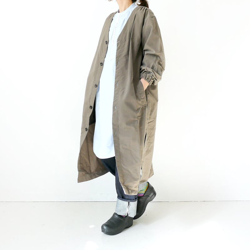 UNIVERSAL TISSU / SEVEN/シャツコート/コーデュロイ/BEG/UT214PT028 UNIVERSAL TISSU｜TISSU｜ユニヴァーサルティシュ｜ナイロンタッサー