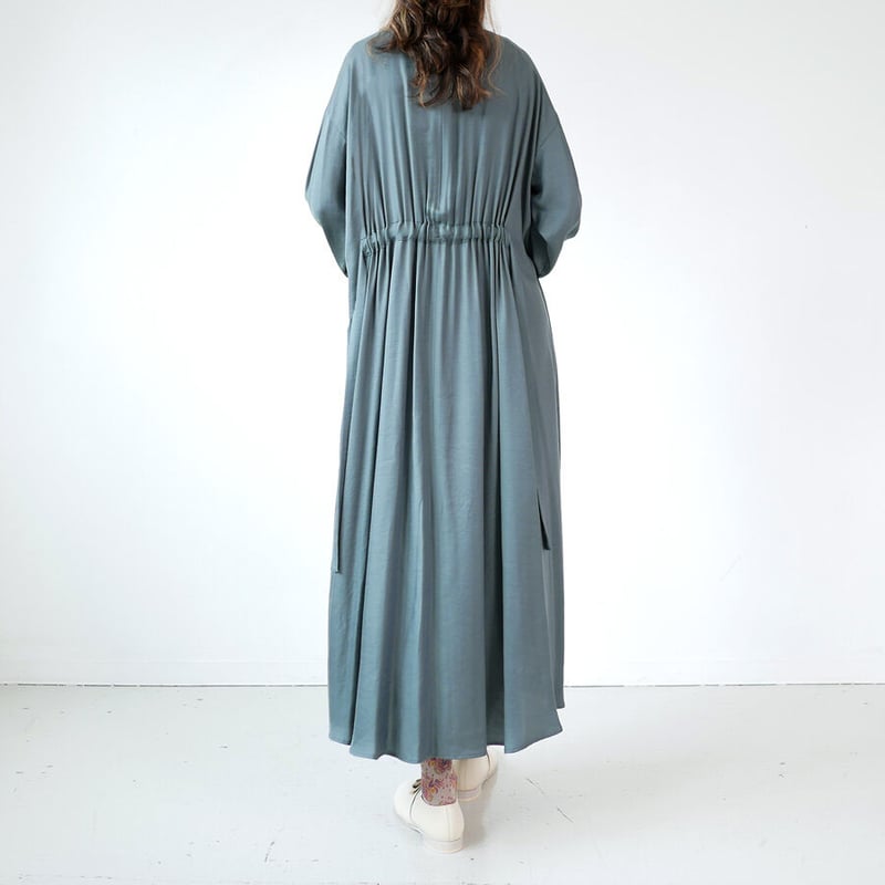 SACRA TRIACE VINTAGE TWILL OP ギャザーワンピース SACRA ｜ サクラ｜TRIACE VINTAGE TWILL OP ギャザーワンピース