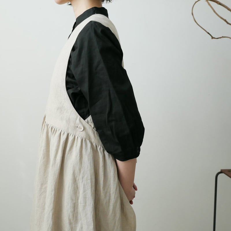 Alaris｜アラリス｜スクイードエプロンワンピース｜Natural｜22