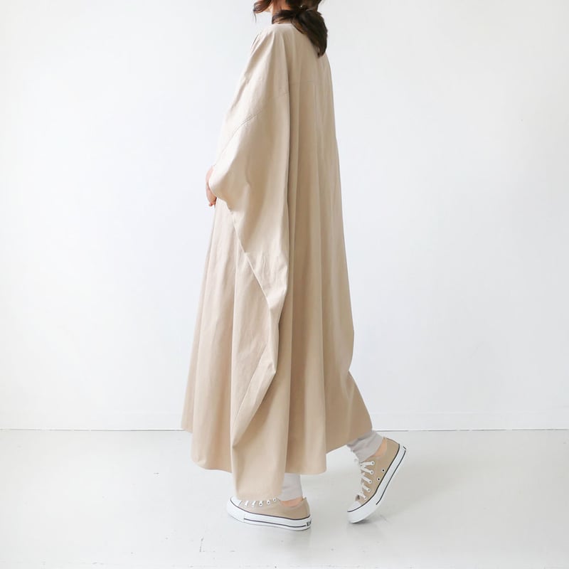 dahl'ia | ダリア |ノーカラーワンピース｜DOP-251PW｜BEIGE | GOU