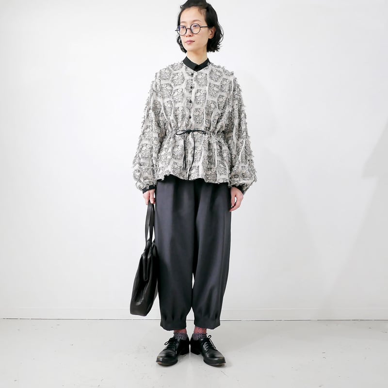 qiriキリ　 ジャガードブラウス花野風 楽天市場】qiri キリ ジャガード ブラウス “花野風 jacquard blouse