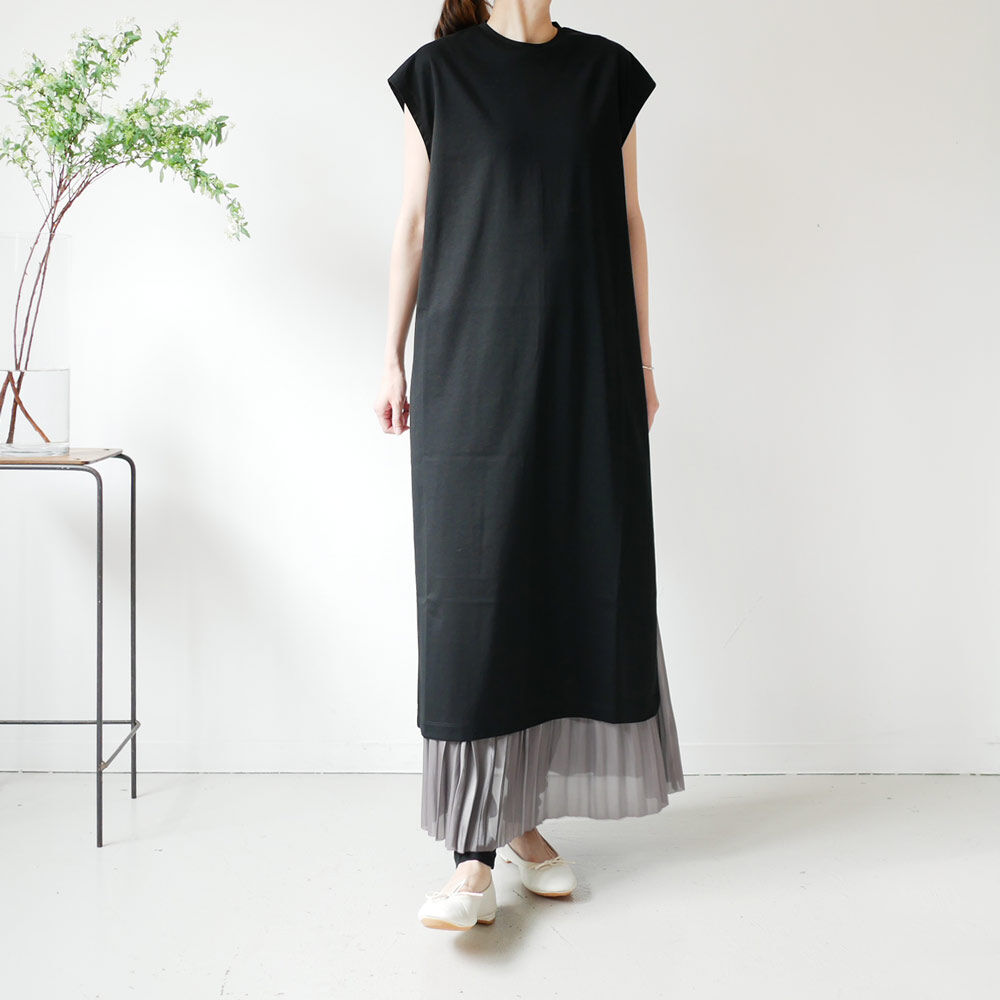 SACRA｜サクラ ｜コットンリネンジャージーワンピース ｜120166021  