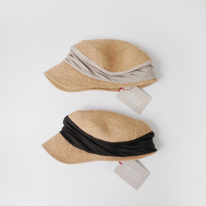 mature ha.|マチュアーハ|jute drape cap|ジュートドレープ mature ha.|マチュアーハ|jute drape cap|ジュートドレープ