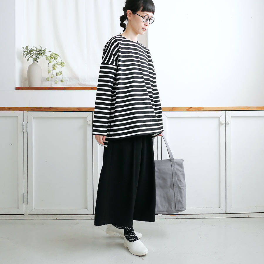 SACRA｜サクラ ｜EX.FINE COTTON BORDER TOP｜122544091｜...