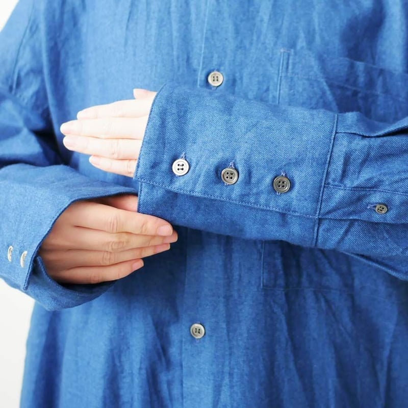 UNIVERSAL TISSU｜ ユニヴァーサルティシュ｜ソフトデニムロングシャツ