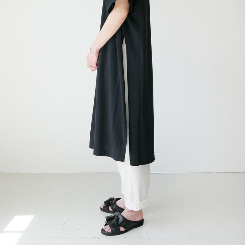 □極美品 SACRA サクラ ダブルフェイスコットンワンピース