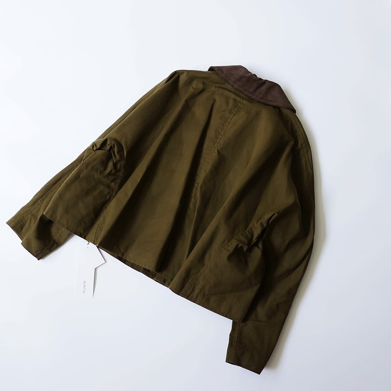 dahl'ia ダリア　コーデュロイ　フェイクファー　さジャケット　コート　新品 dahl'ia| ダリア ｜コットン パラフィンコート ｜DCO-73BR