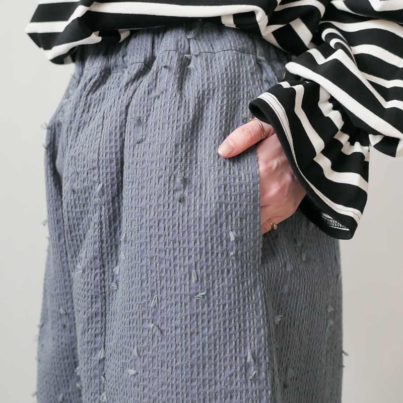 qiri｜キリ｜sashiko Jacquard cocoon pants ｜6301P10