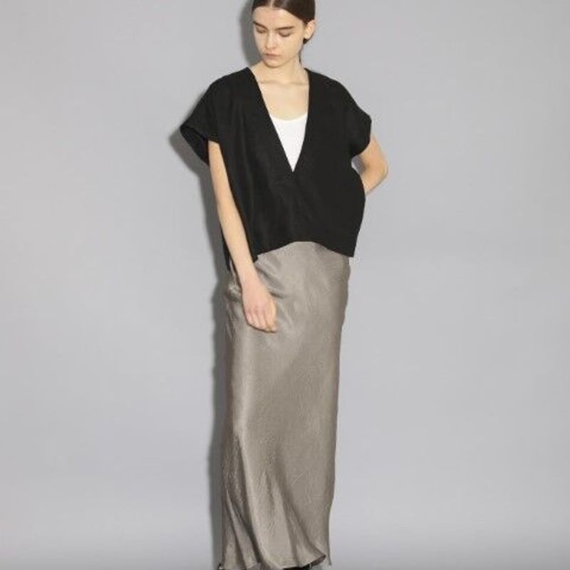 SACRA|サクラ |RUSTIC LINEN TOP|125218071|ASH BEIGE SACRA|サクラ |RUSTIC LINEN TOP|125218071|ASH BEIGE