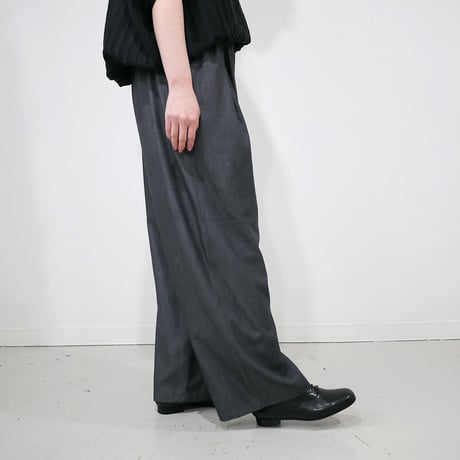 TORO｜トロ｜ストレッチ タックイージーパンツ｜SHINY BLACK