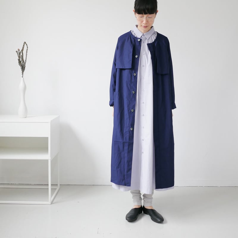 THE FACTORY ｜ザ・ファクトリー ｜ギャザーシャツワンピース