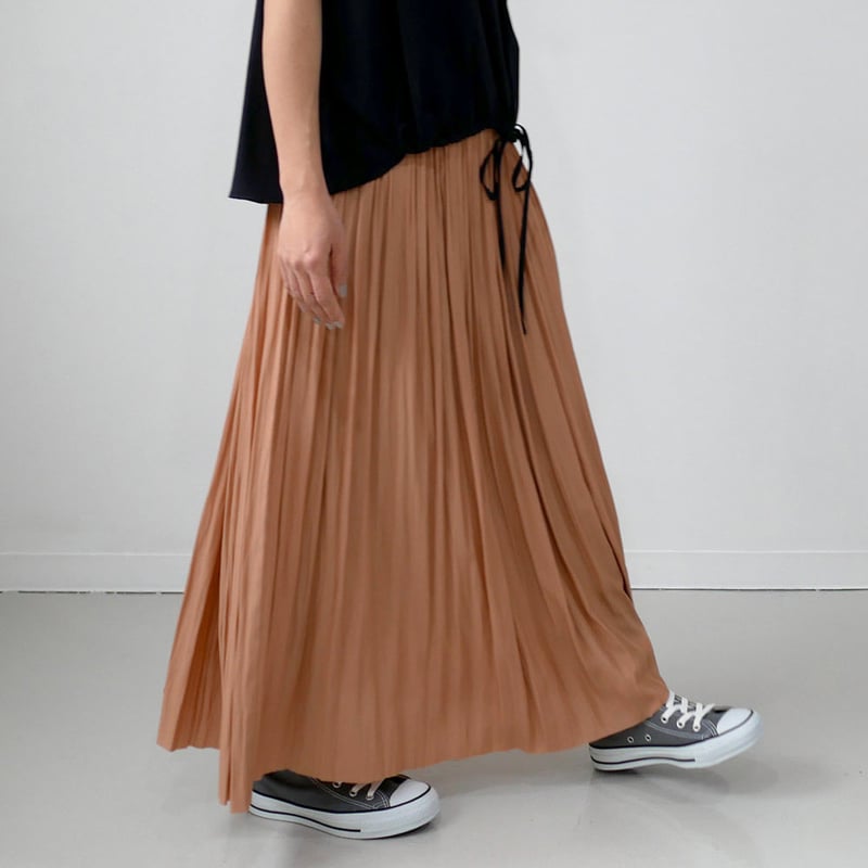 SACRA ｜サクラ｜ エアリークリスタルプリーツスカート｜118109121  