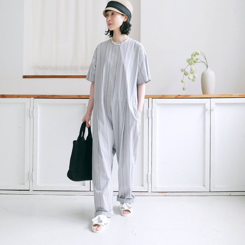 SU⭐︎　ストライプ　オールインワン ストライプオールインワン（つなぎ/オールインワン）｜Olu